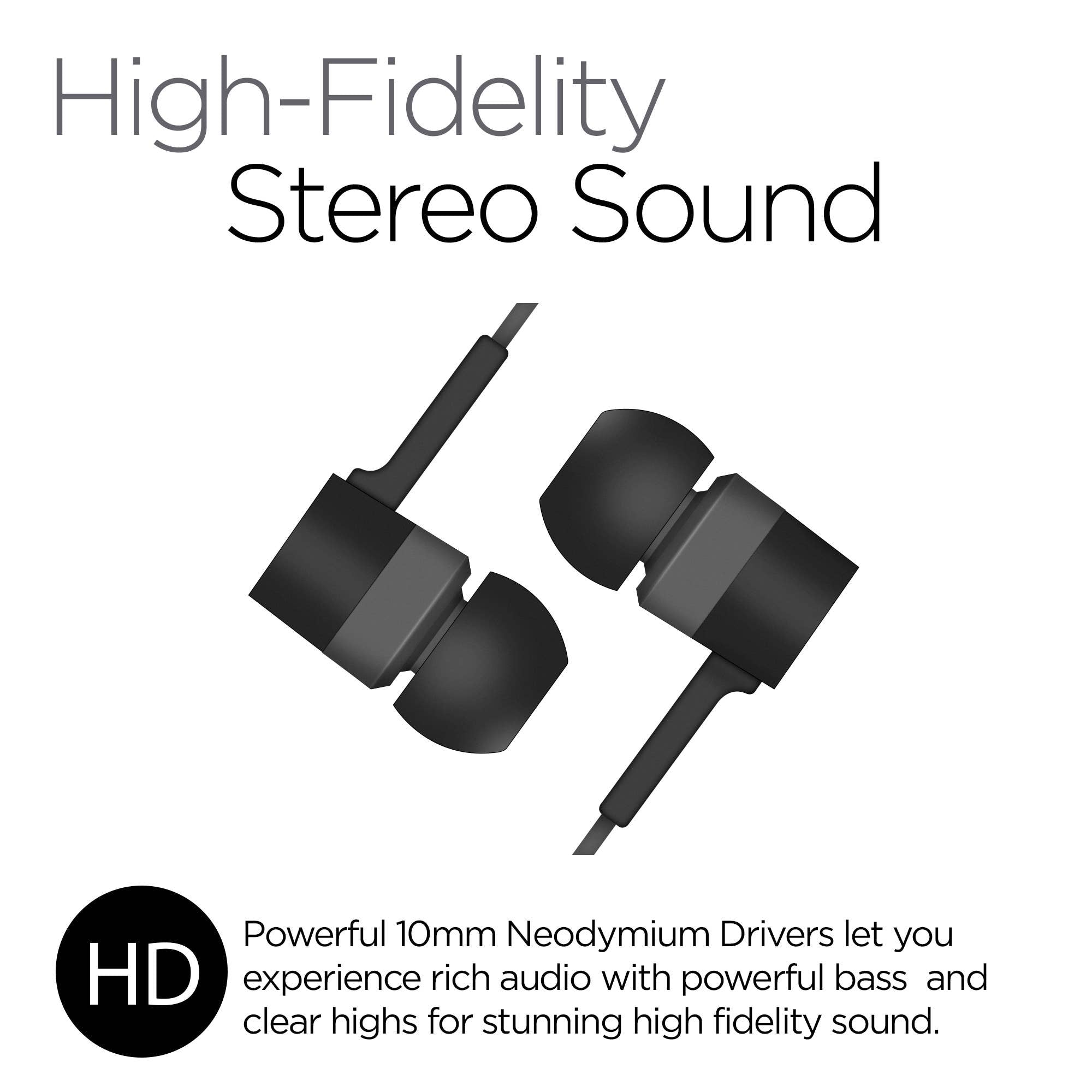 HyperGear Low Ryder Earphones with Mic 3.5mm.