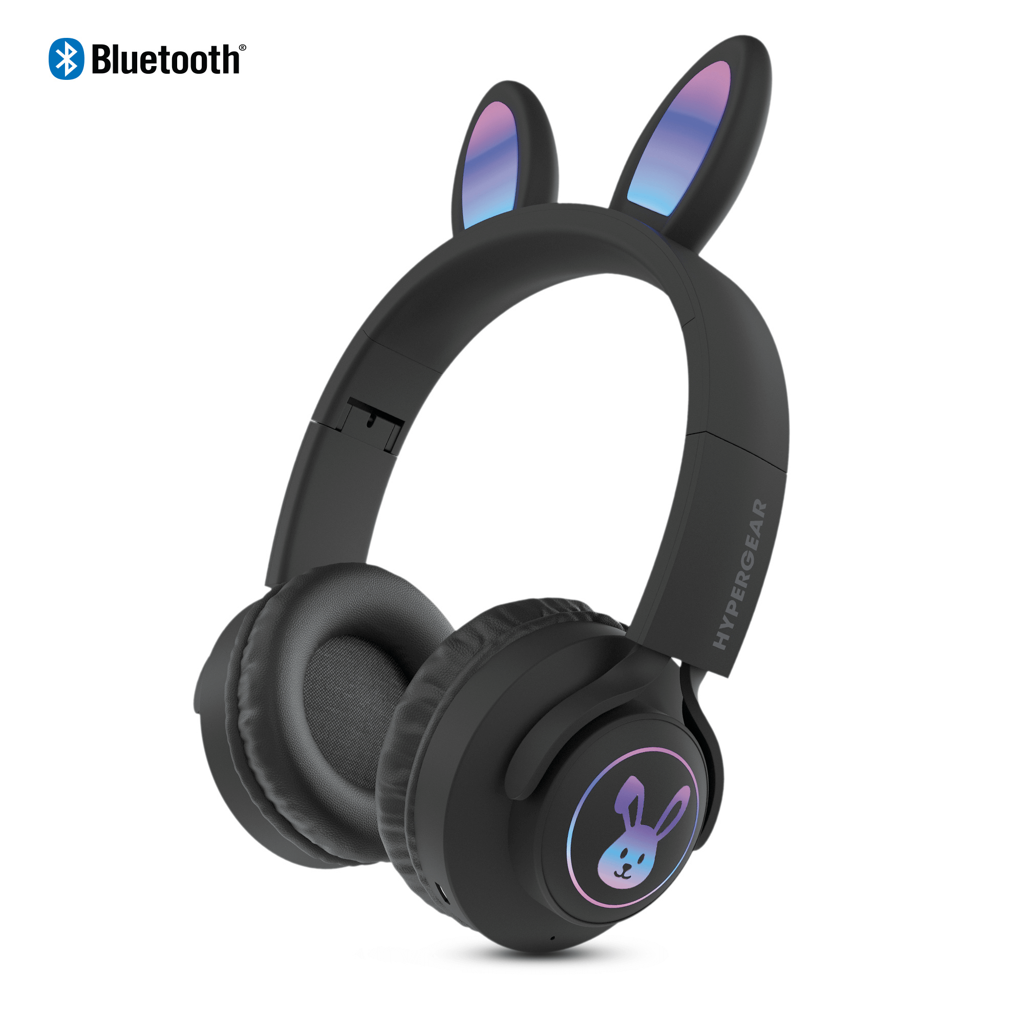 HyperGear Bunny Tracks Wireless Light-Up Headphones.