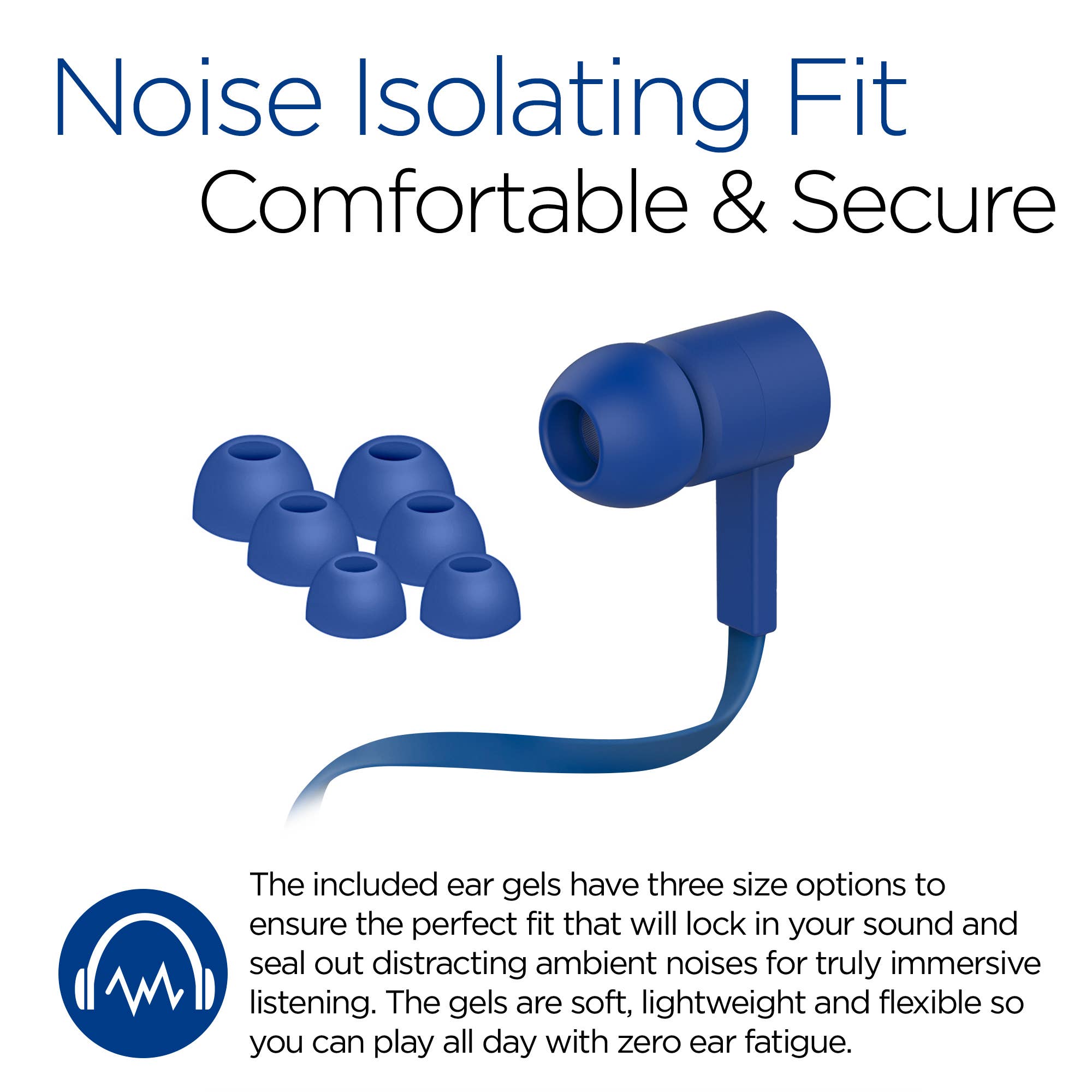 HyperGear Low Ryder Earphones with Mic 3.5mm.