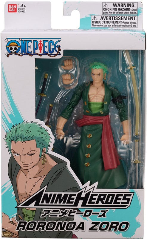 Purple Anime Action figure ANIME HEROES RORONOA ZORO