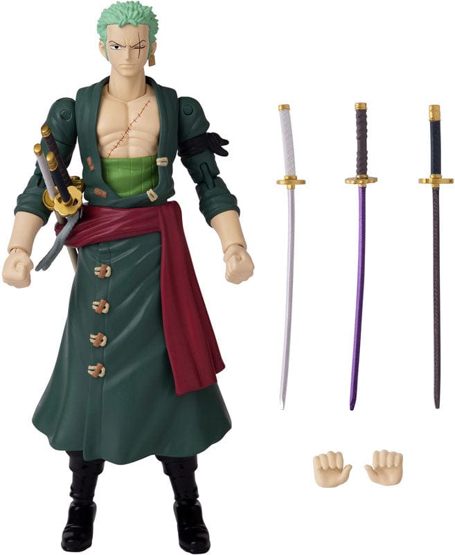 Purple Anime Action figure ANIME HEROES RORONOA ZORO