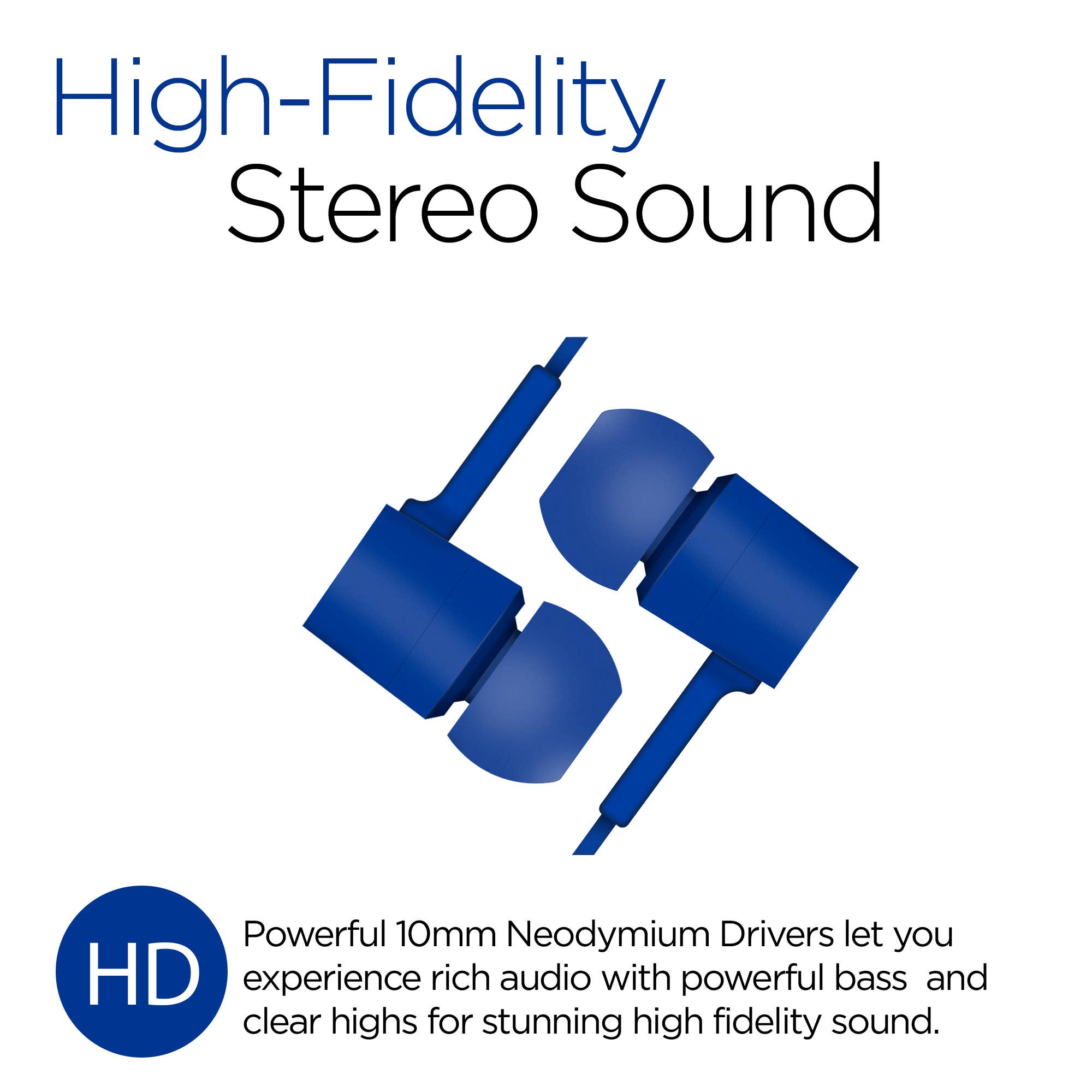 HyperGear Low Ryder Earphones with Mic 3.5mm.