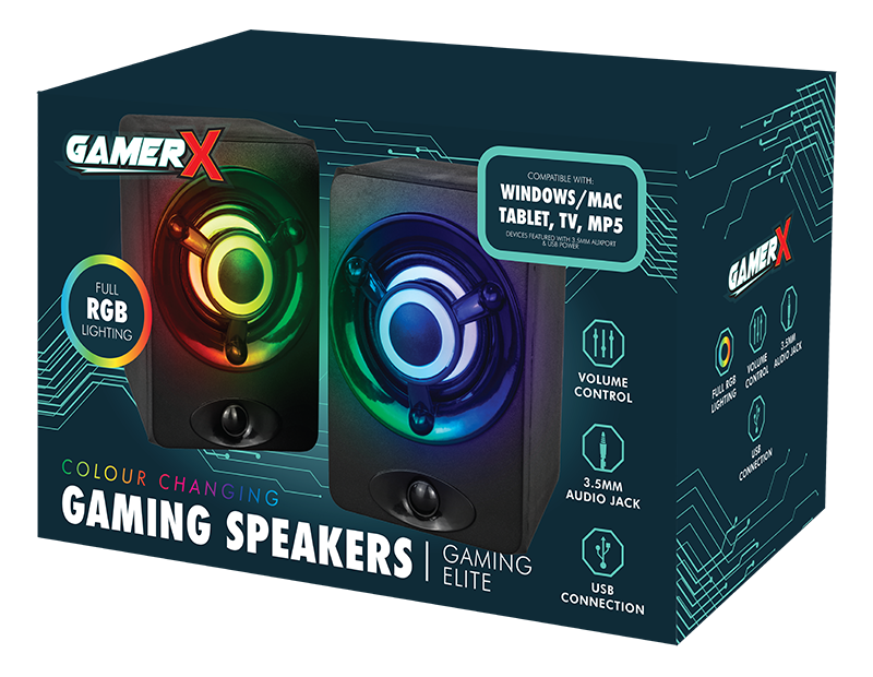 LED Gaming Speakers - 5056283861406.