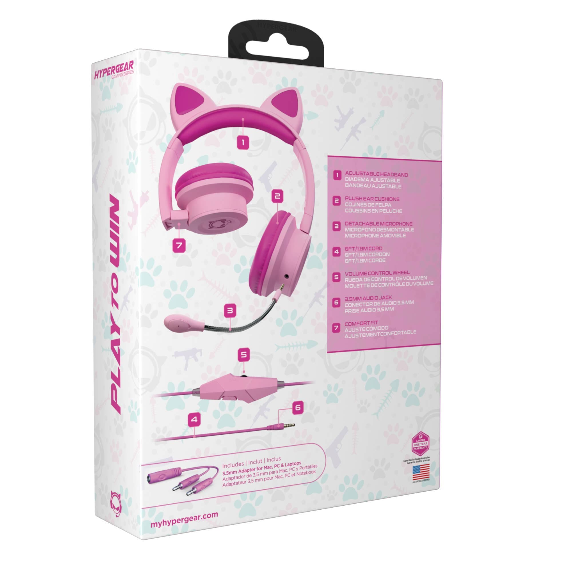 JupiterGear Home headset HyperGear Kombat Kitty Gaming Headset