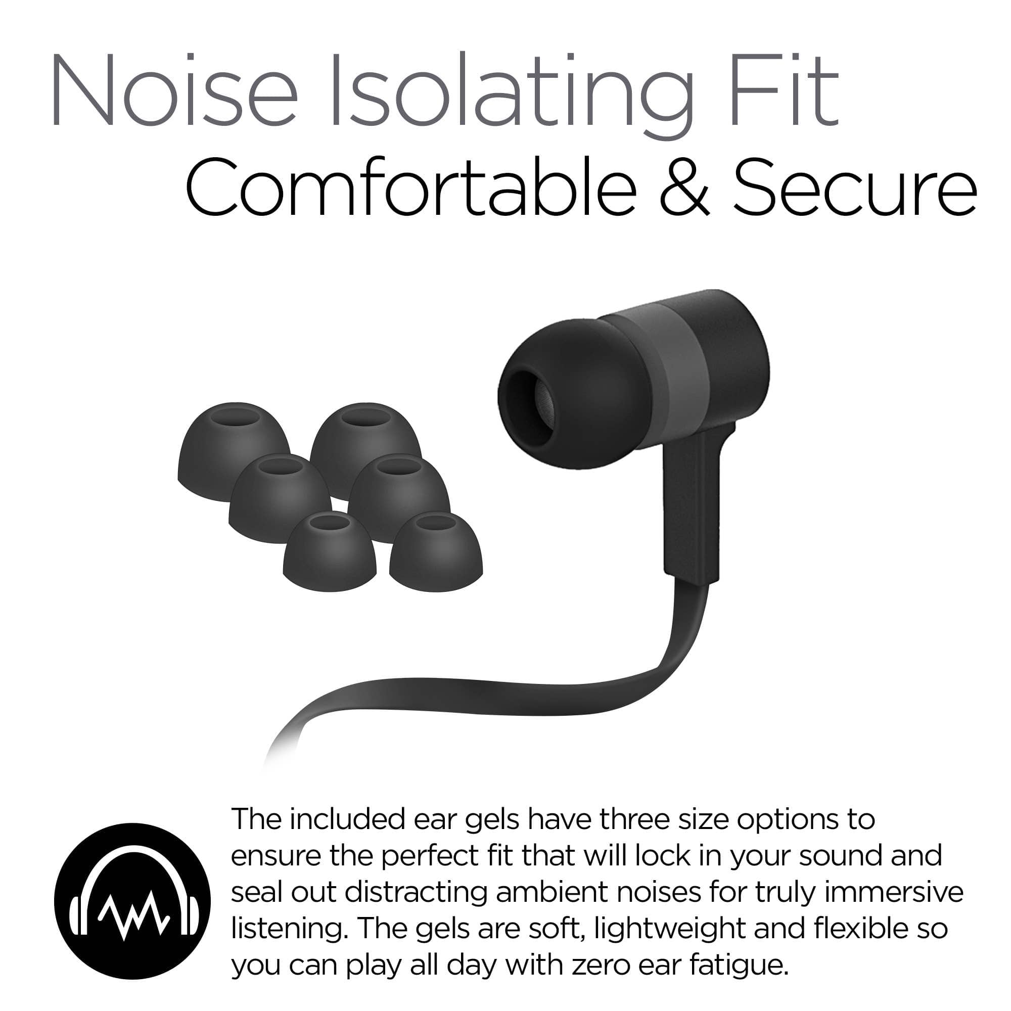 JupiterGear Home HyperGear Low Ryder Earphones with Mic 3.5mm