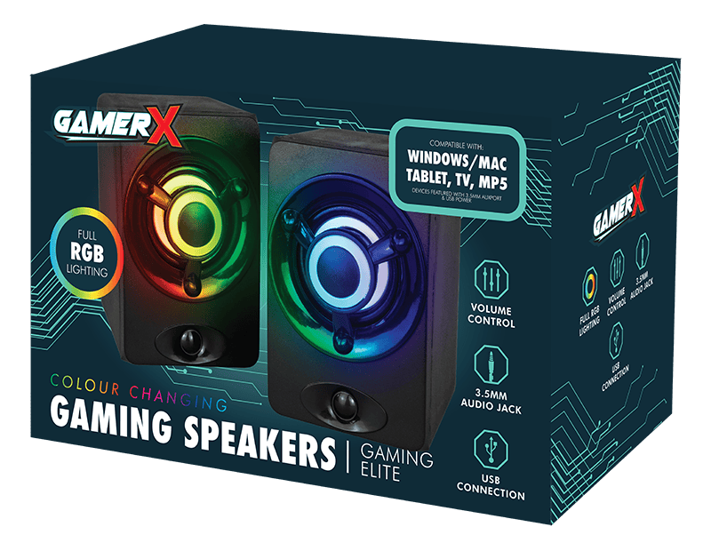 LMT-UK speakers LED Gaming Speakers - 5056283861406