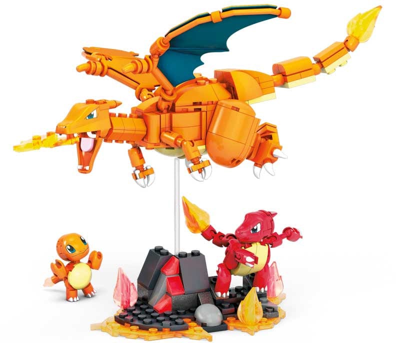 Purple Anime MEGA CONSTRUX POKEMON CHARMANDER EVOLUTION SET