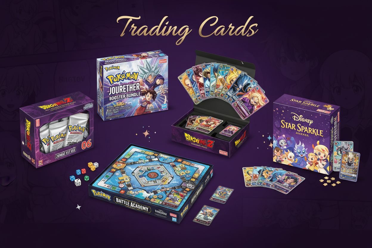 Explore Our Trading Card Range — Pokémon, Dragon Ball Z & More