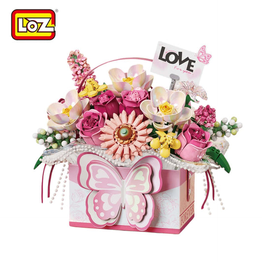LOZ Eternal Flowers Pink Butterfly Bouquet 1967 6932691919672