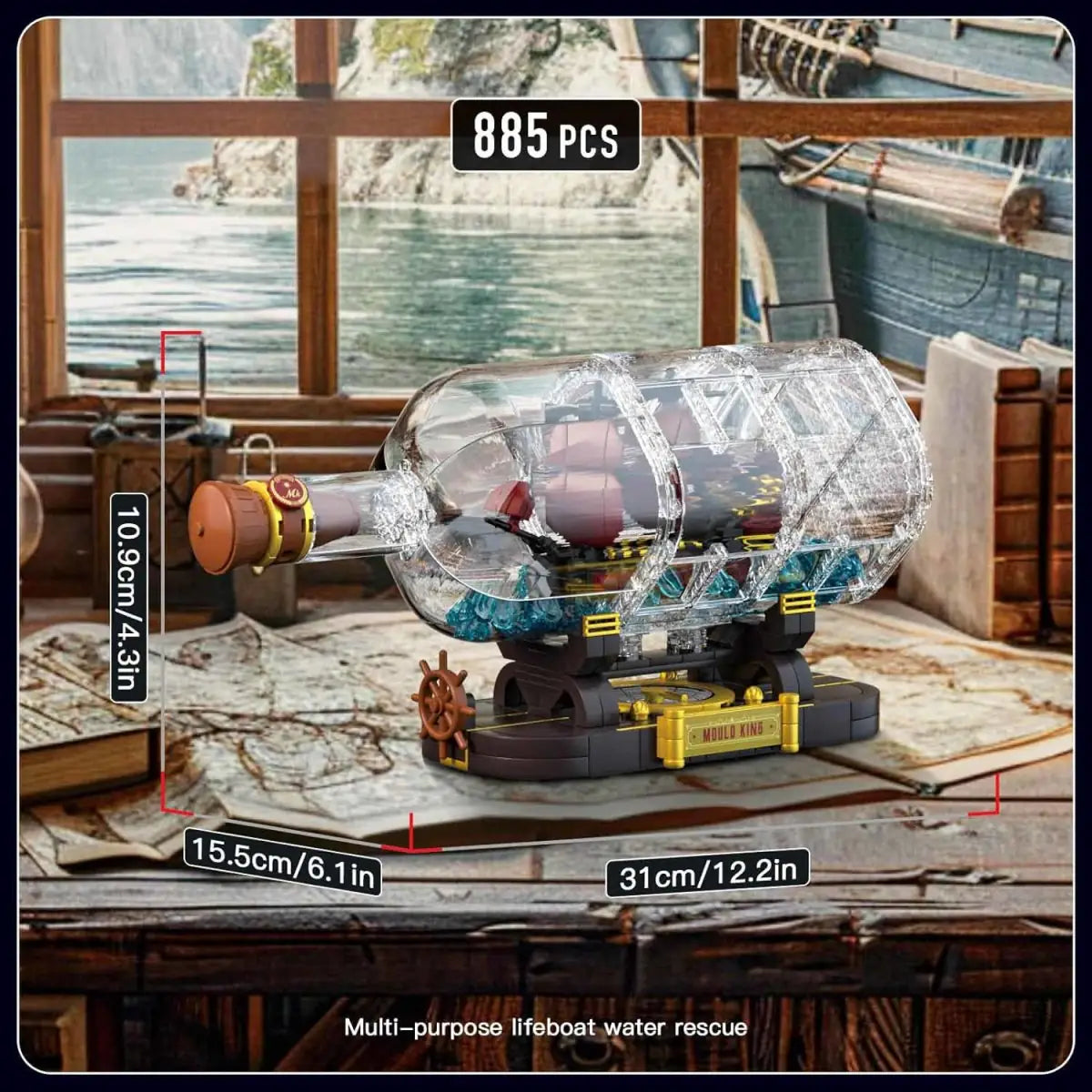MouldKing Ship in a Bottle: Queen Anne’s Revenge 10085 6972316264671