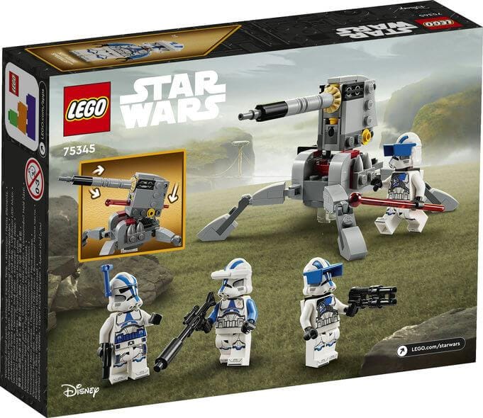Toys & Games > Toys > Construction Toys > Interlocking Blocks > LEGO > LEGO Star Wars Lego Stars Wars 75345 501st Clone Troopers Battle Pack for Ages 6 & Up 673419376891