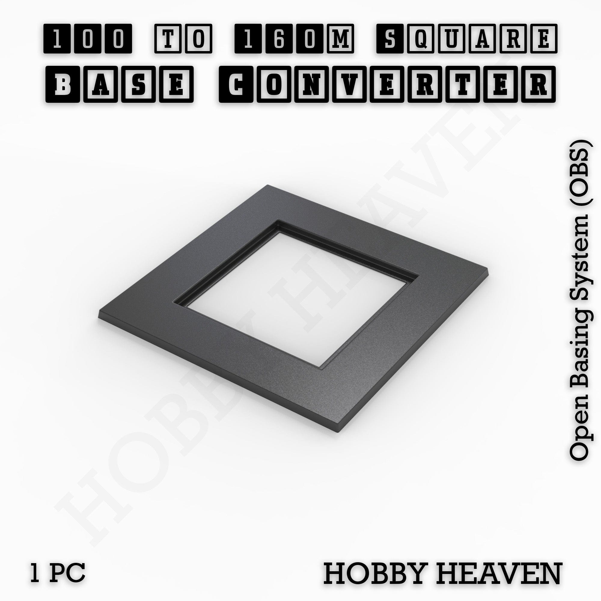Base Square to Square Bases Size Converters 3d Print Full Range