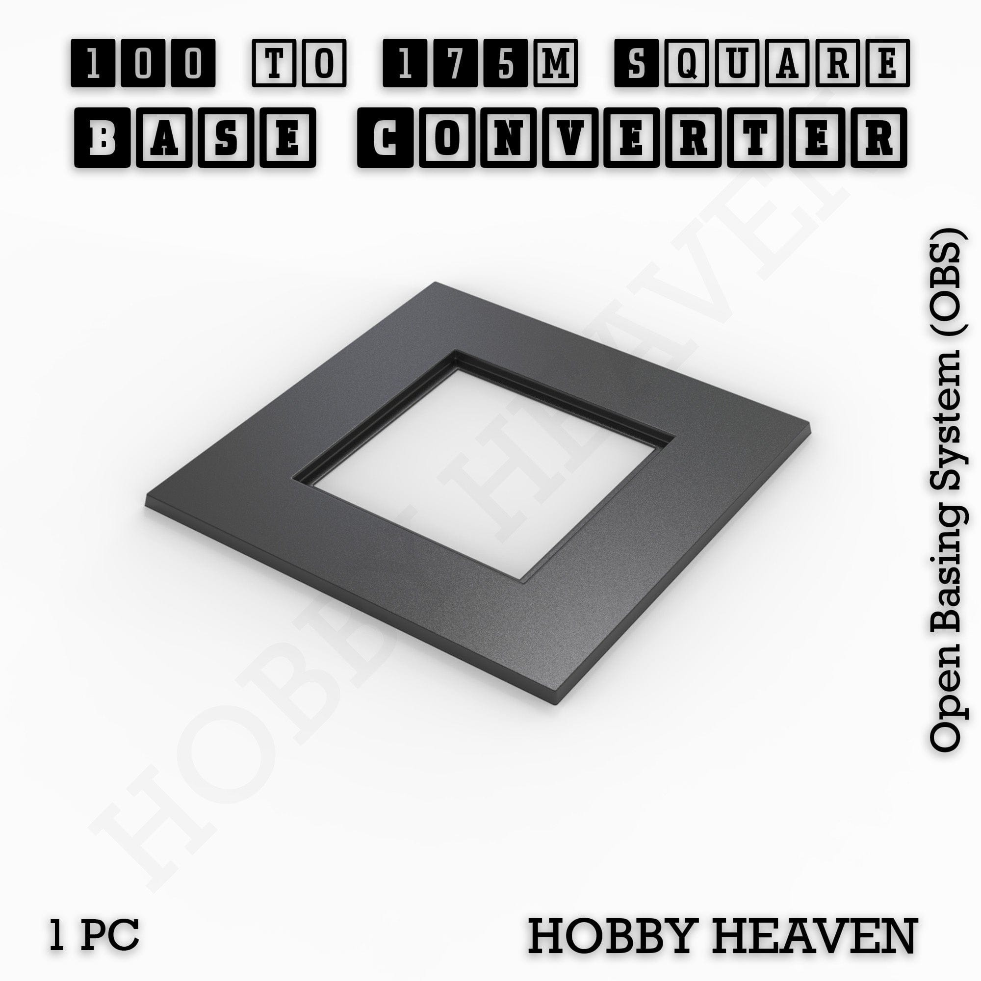 Base Square to Square Bases Size Converters 3d Print Full Range