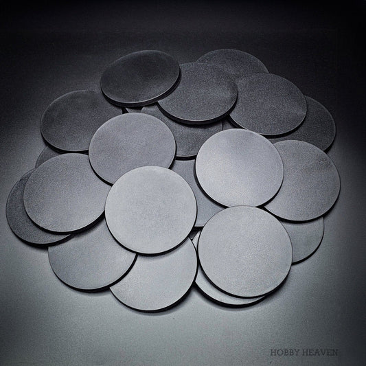 Base 100mm Round Plain Plastic Bases