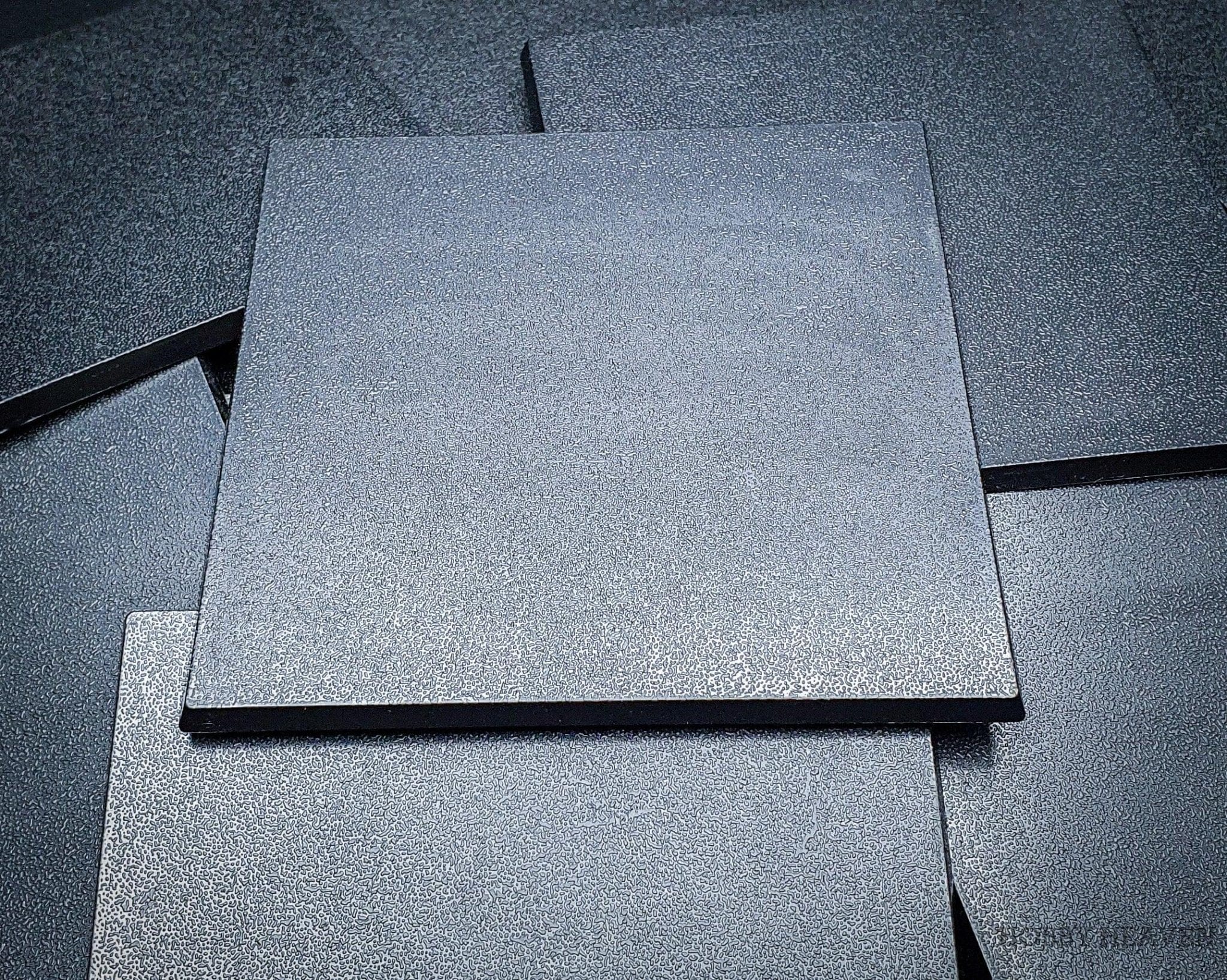 Base 100mm Square Plain Plastic Bases