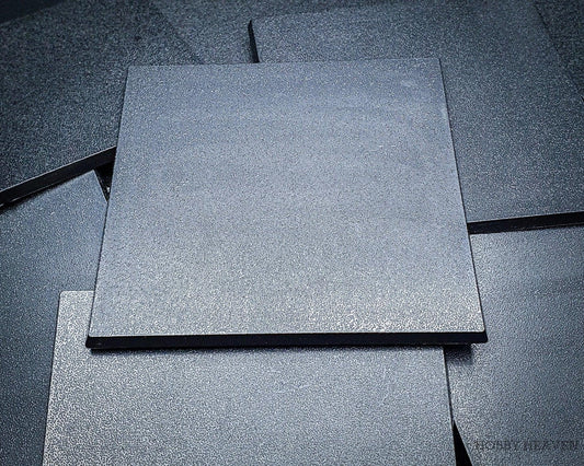 Base 100mm Square Plain Plastic Bases