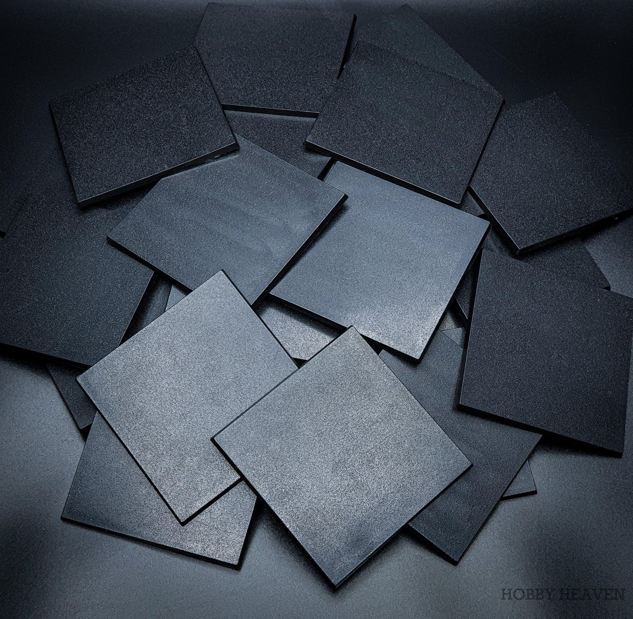 Base 100mm Square Plain Plastic Bases