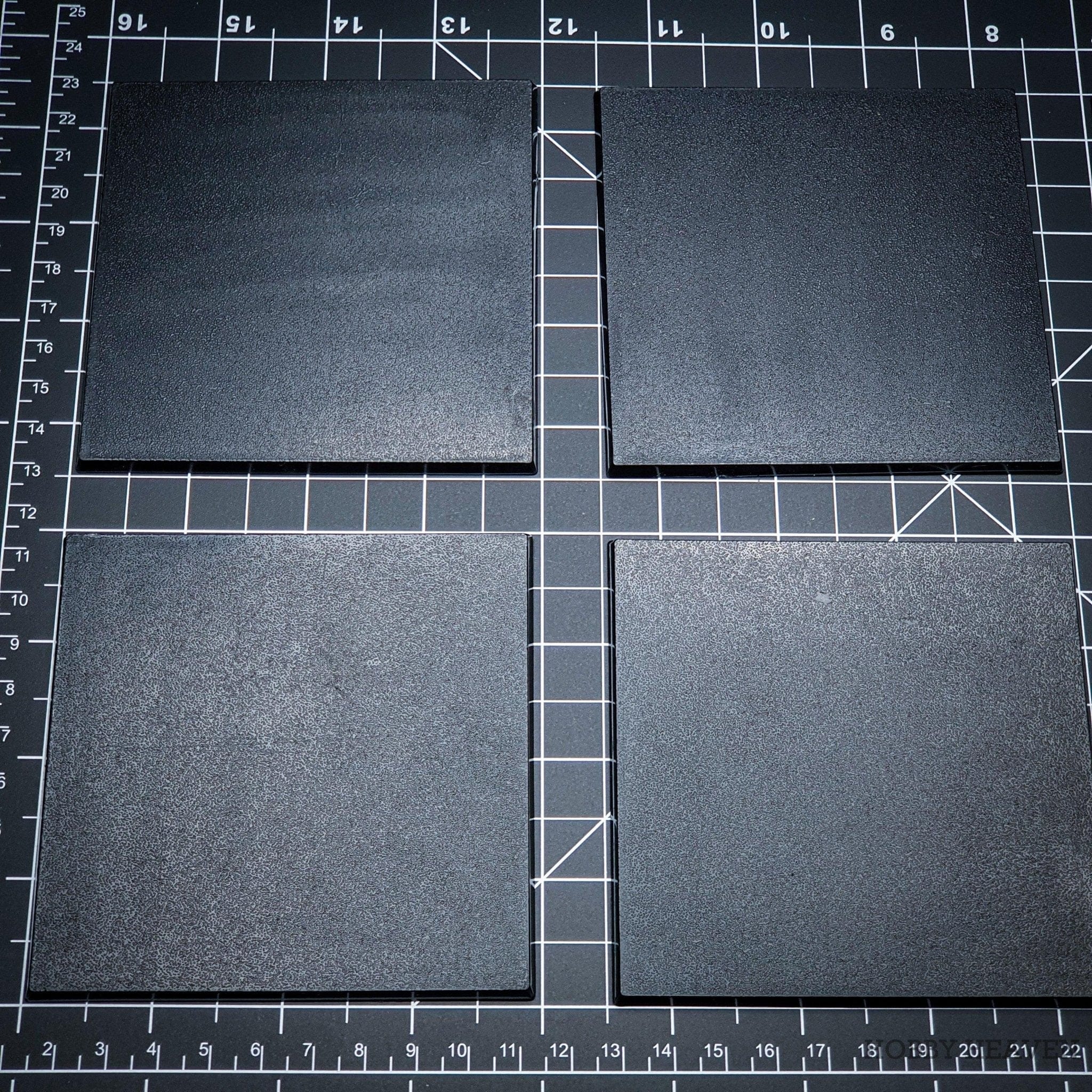Base 100mm Square Plain Plastic Bases