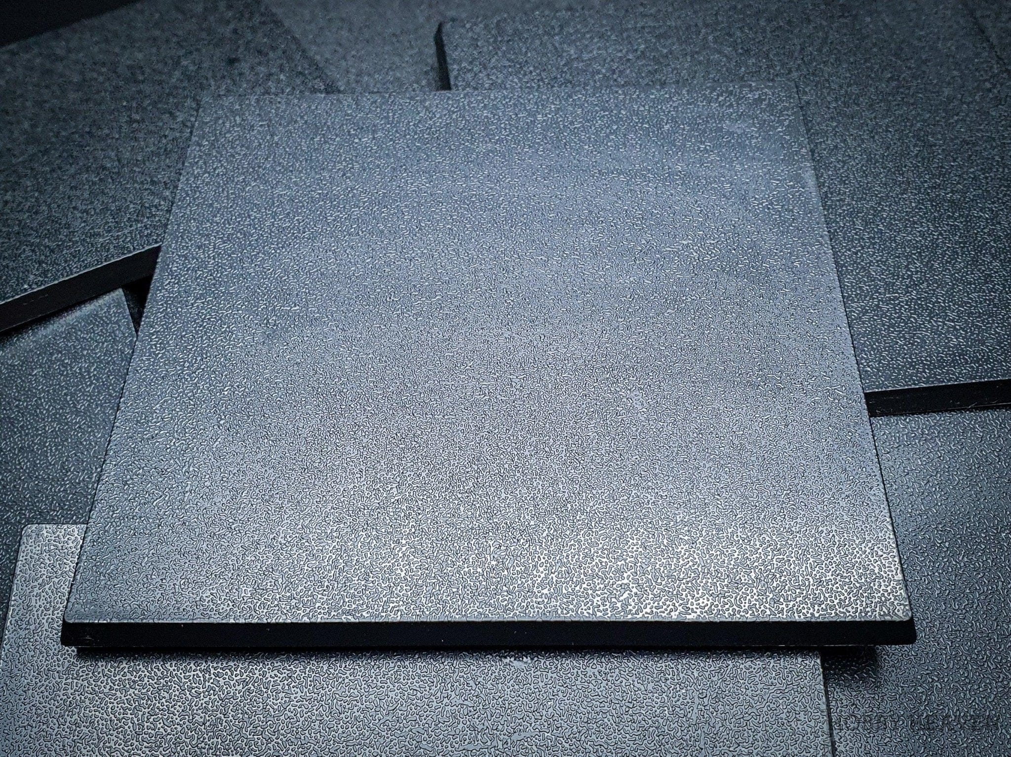 Base 100mm Square Plain Plastic Bases