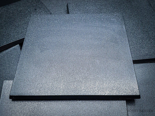 Base 100mm Square Plain Plastic Bases