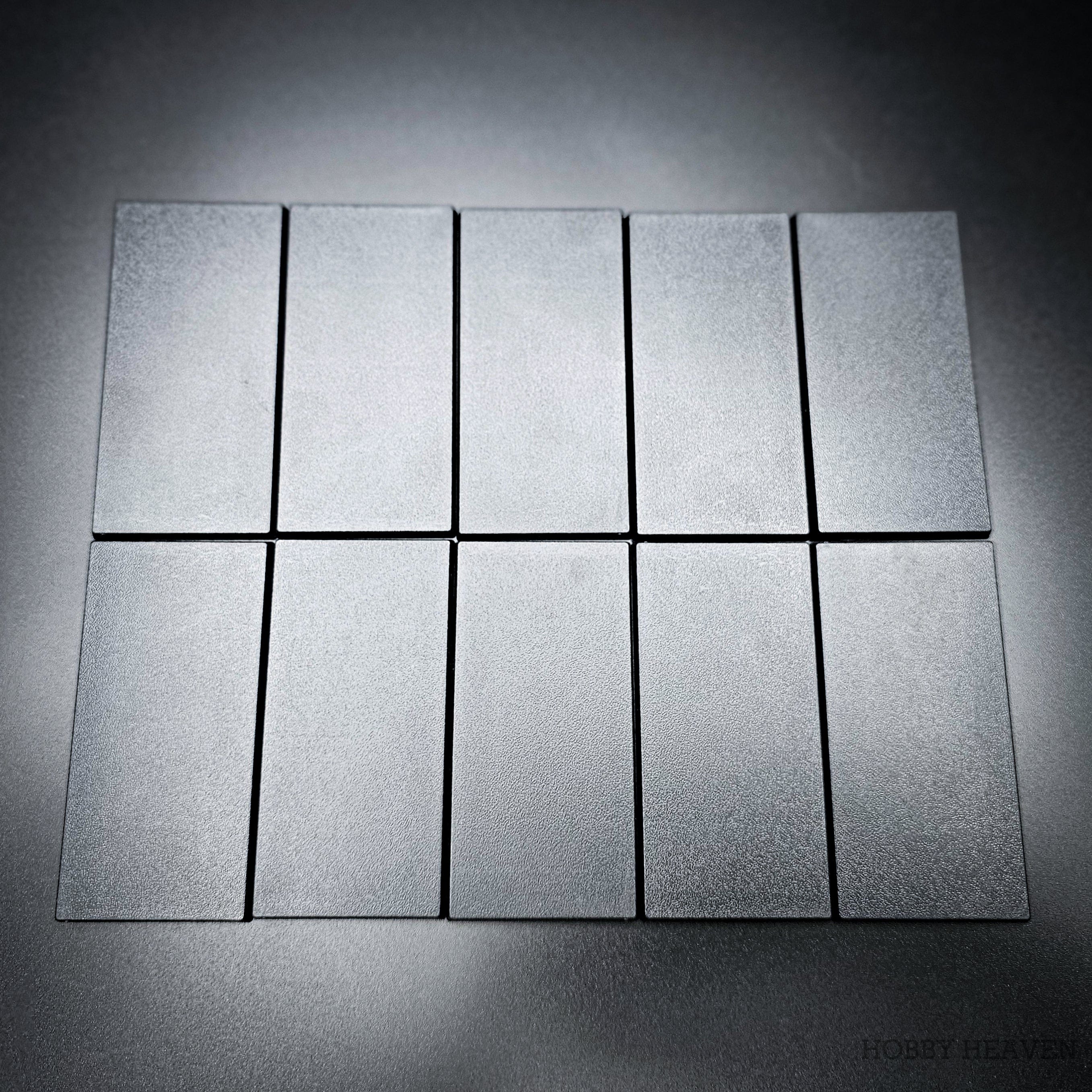 Base 10 100x50mm | 50x100mm Rectangular Plain Plastic Bases | Versatile Miniature Stands 5065013213545