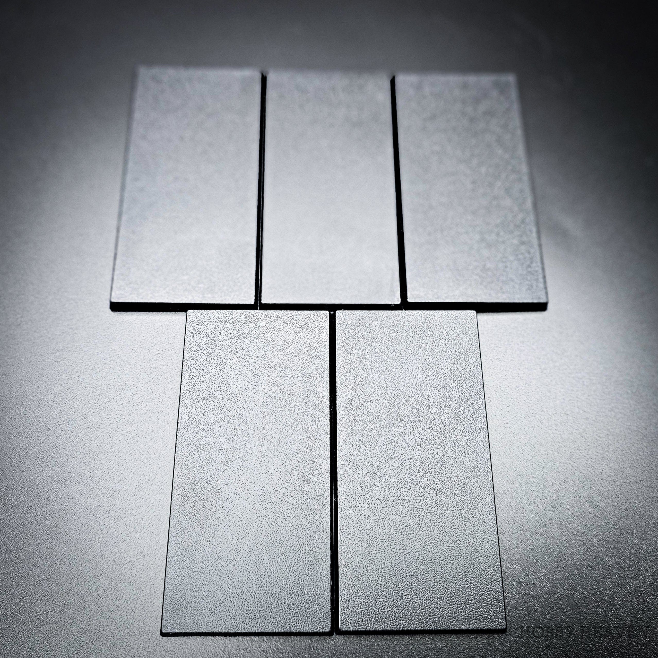 Base 5 100x50mm | 50x100mm Rectangular Plain Plastic Bases | Versatile Miniature Stands 5065013213538