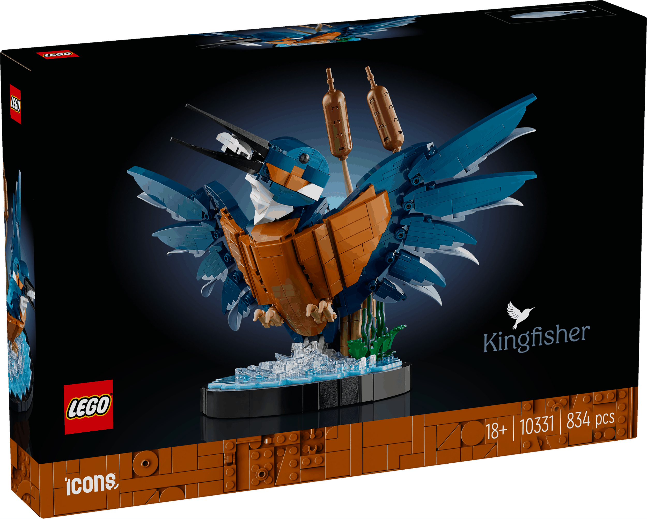 Toys & Games > Toys > Construction Toys > Interlocking Blocks > LEGO > LEGO Icons Lego Icons 10331 Kingfisher Bird Model Set for Adults Ages 18 and Up 673419394215