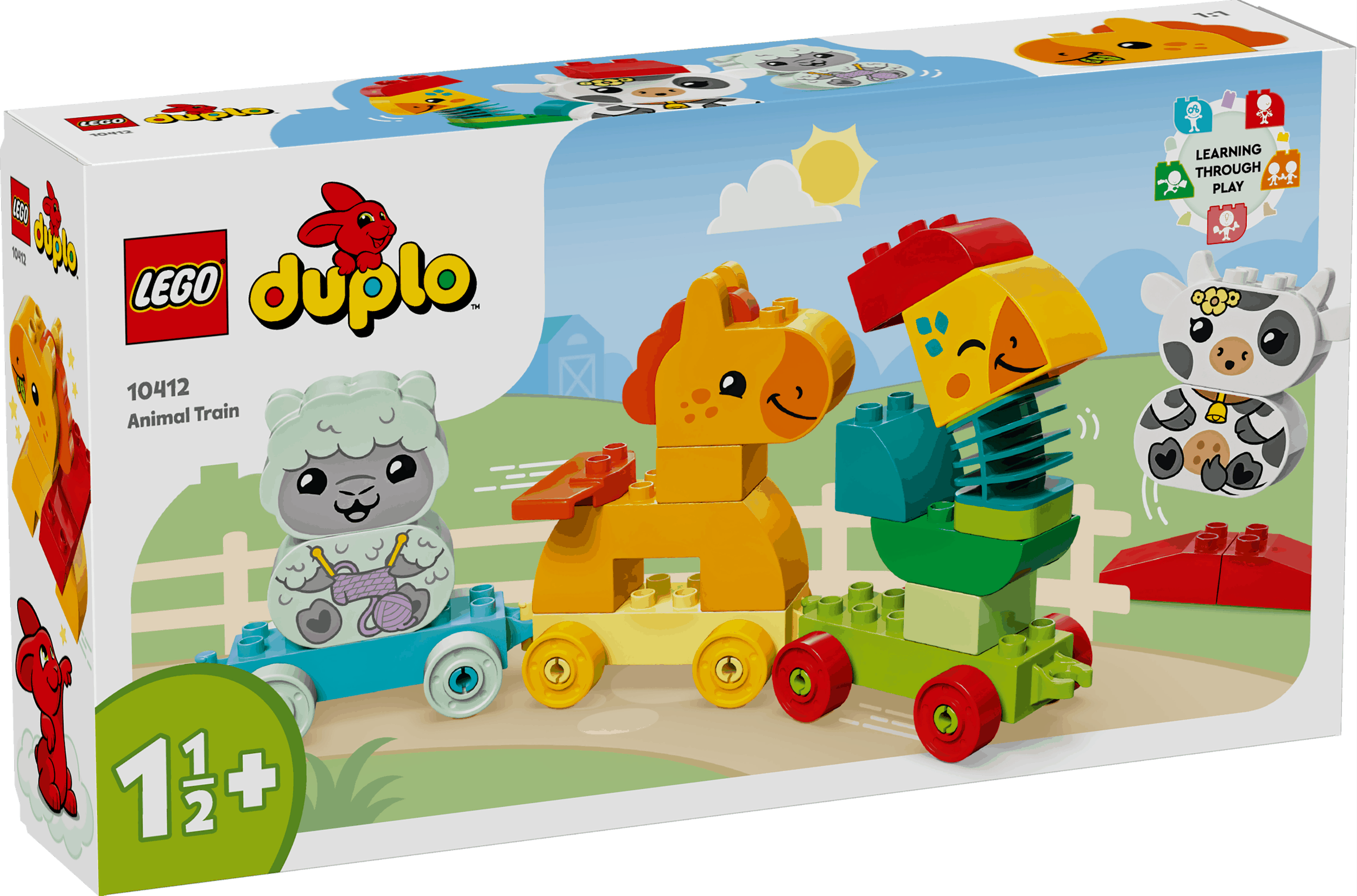Toys & Games > Toys > Construction Toys > Interlocking Blocks > LEGO > LEGO Duplo Lego Duplo 10412 My First Animal Train Set for Ages 18 Months and Up 673419386821