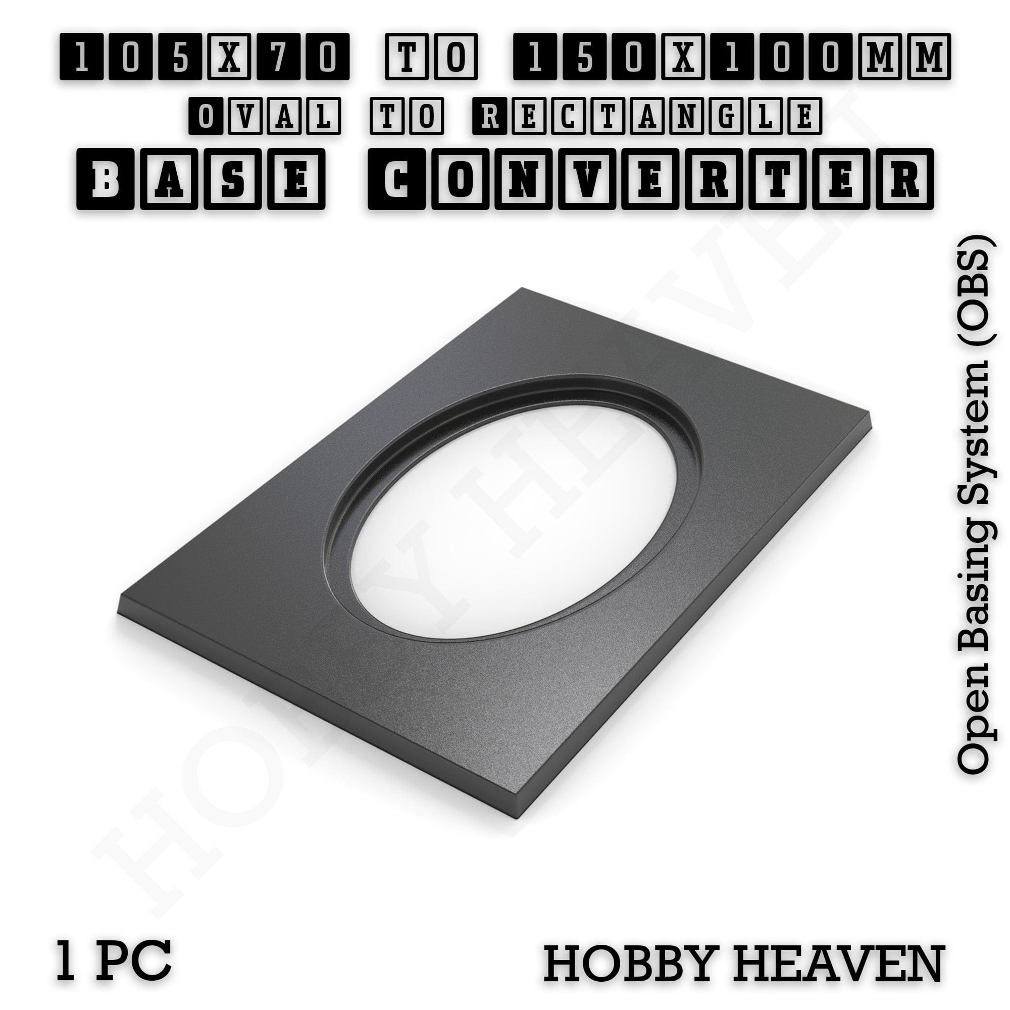 Base Converter Wargaming Oval to Rectangle Base Converters – Tabletop Games | 3D Printed Tabletop Accessories