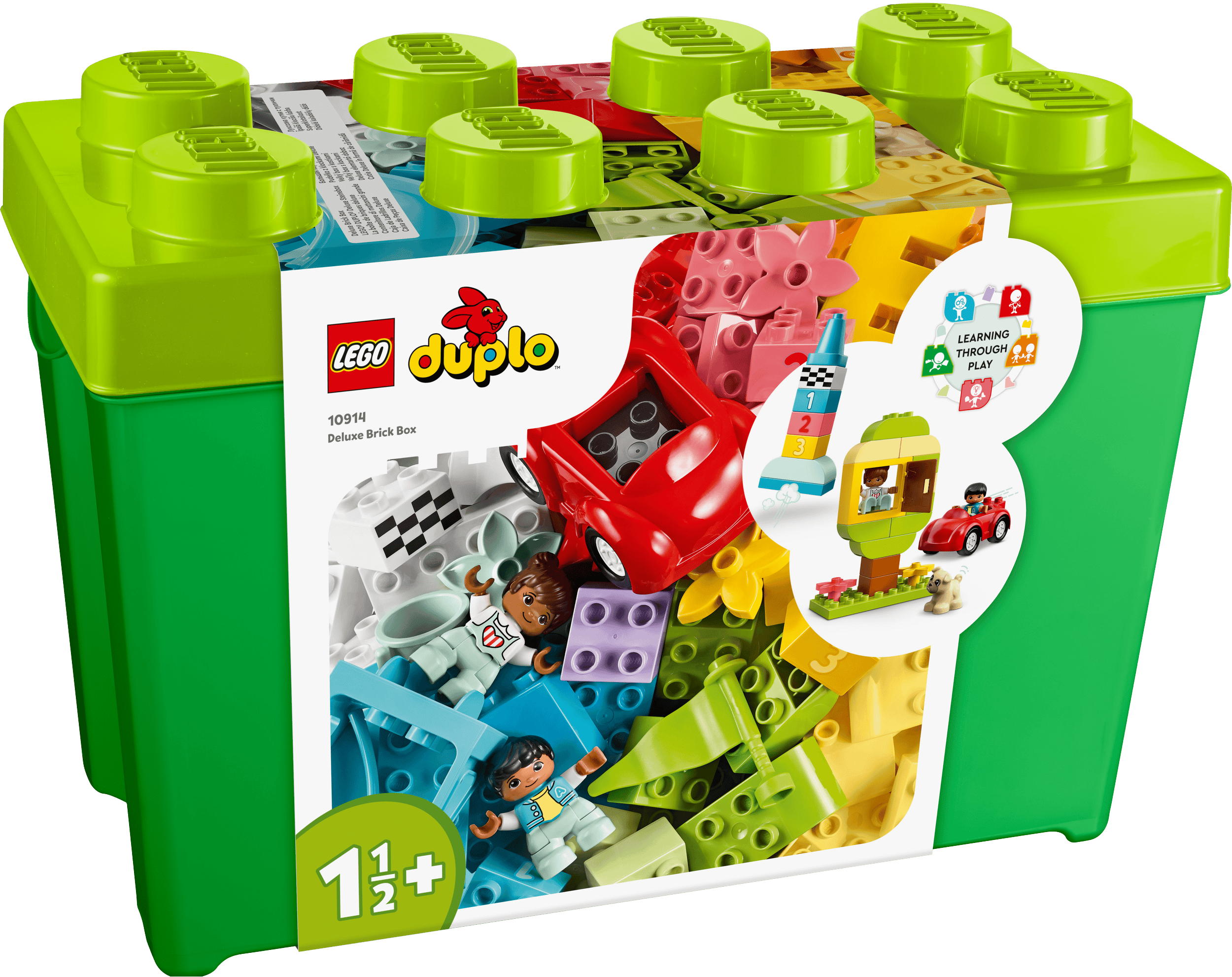 Toys & Games > Toys > Construction Toys > Interlocking Blocks > LEGO > LEGO Duplo Lego Duplo 10914 Deluxe Brick Box for Children Ages 18 Months and Up 5702016617757