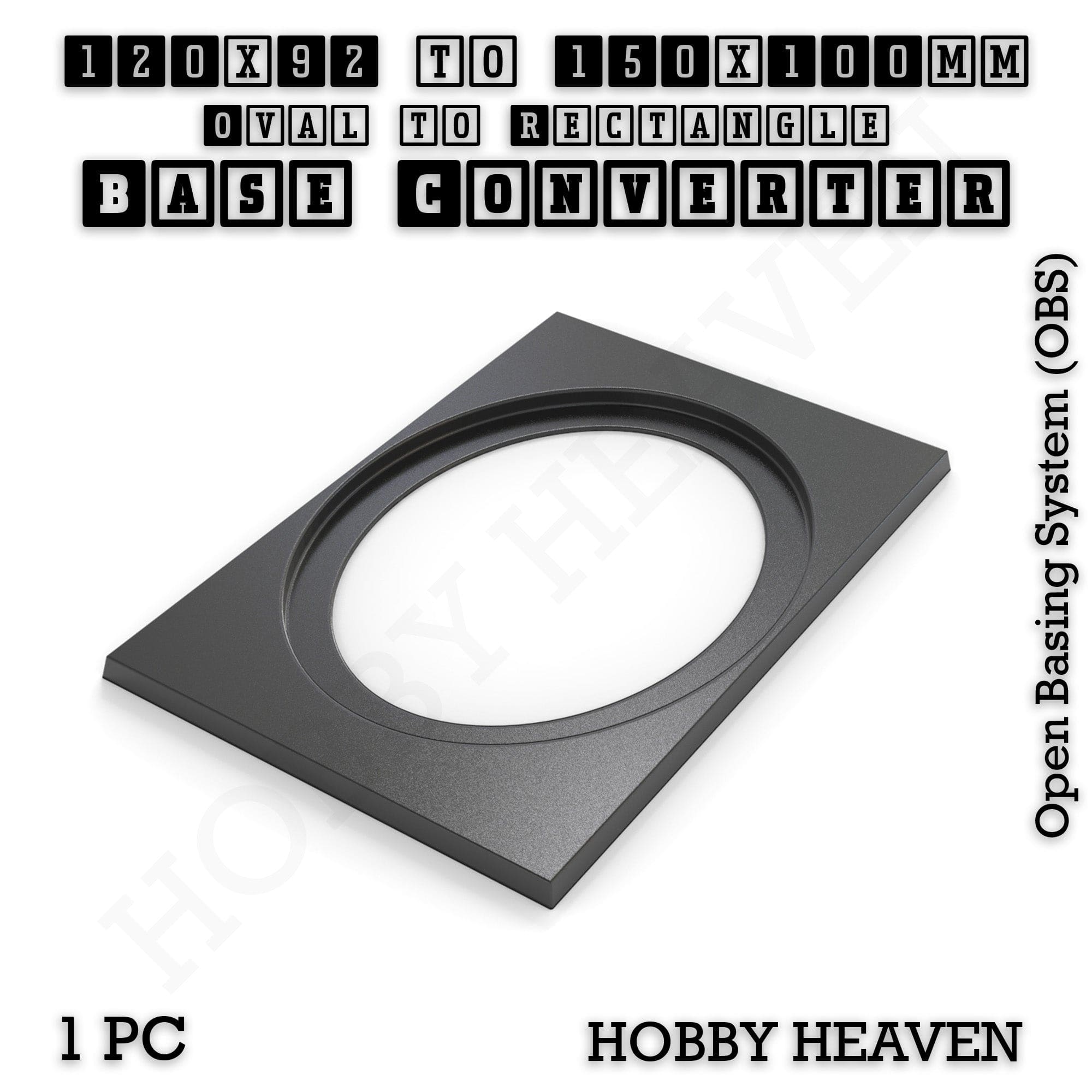 Base Converter Wargaming Oval to Rectangle Base Converters – Tabletop Games | 3D Printed Tabletop Accessories