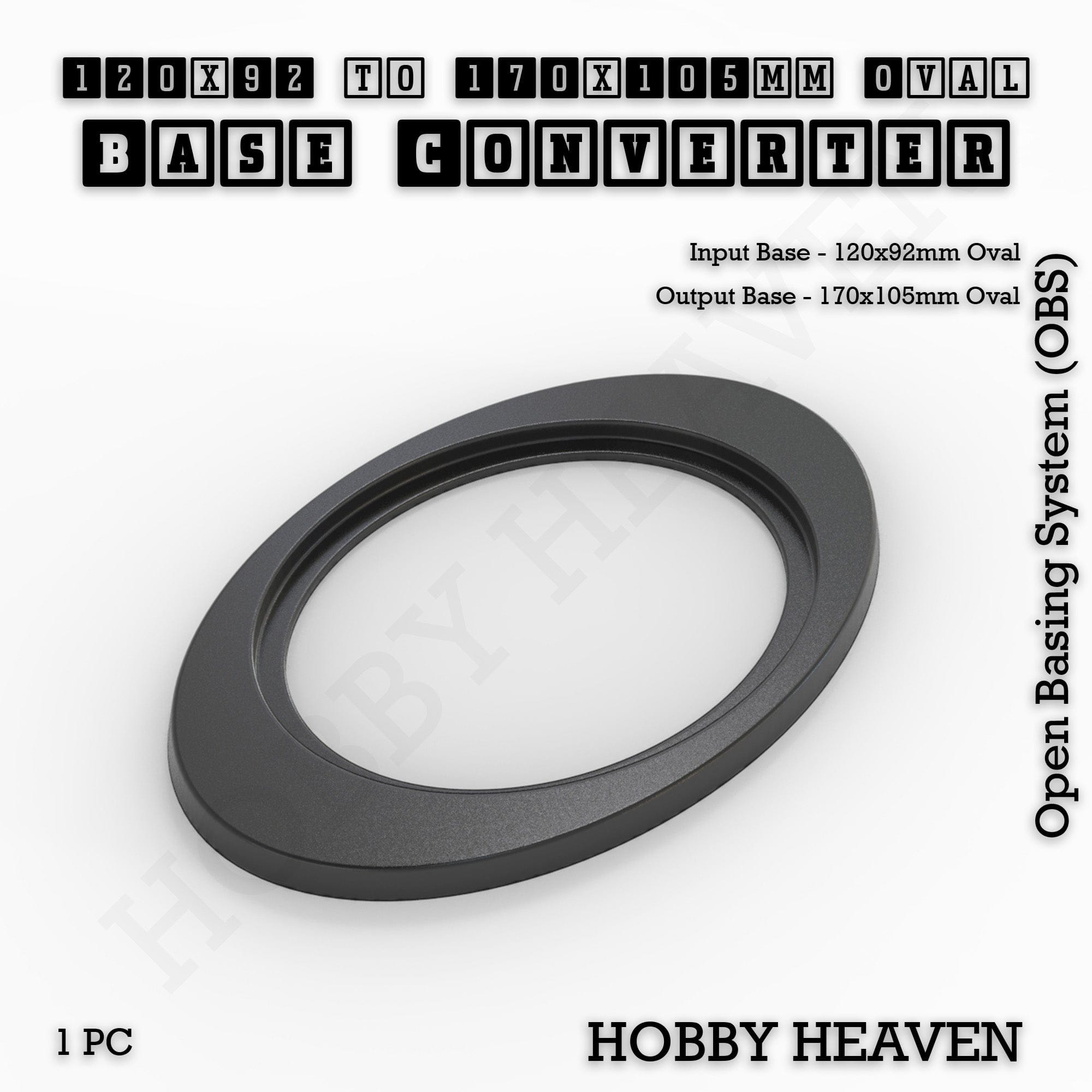 Base Oval To Oval Bases Size Converters 3d Print Full Range