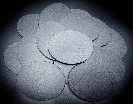 Base 120x92mm Oval Plain Plastic Base