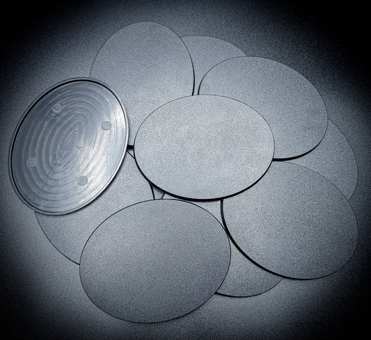 Base 120x92mm Oval Plain Plastic Base