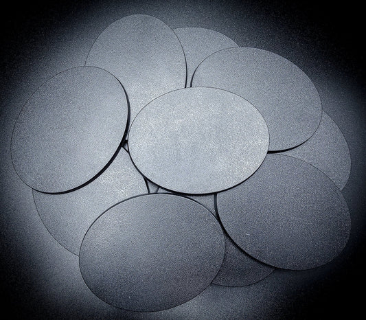 Base 120x92mm Oval Plain Plastic Base