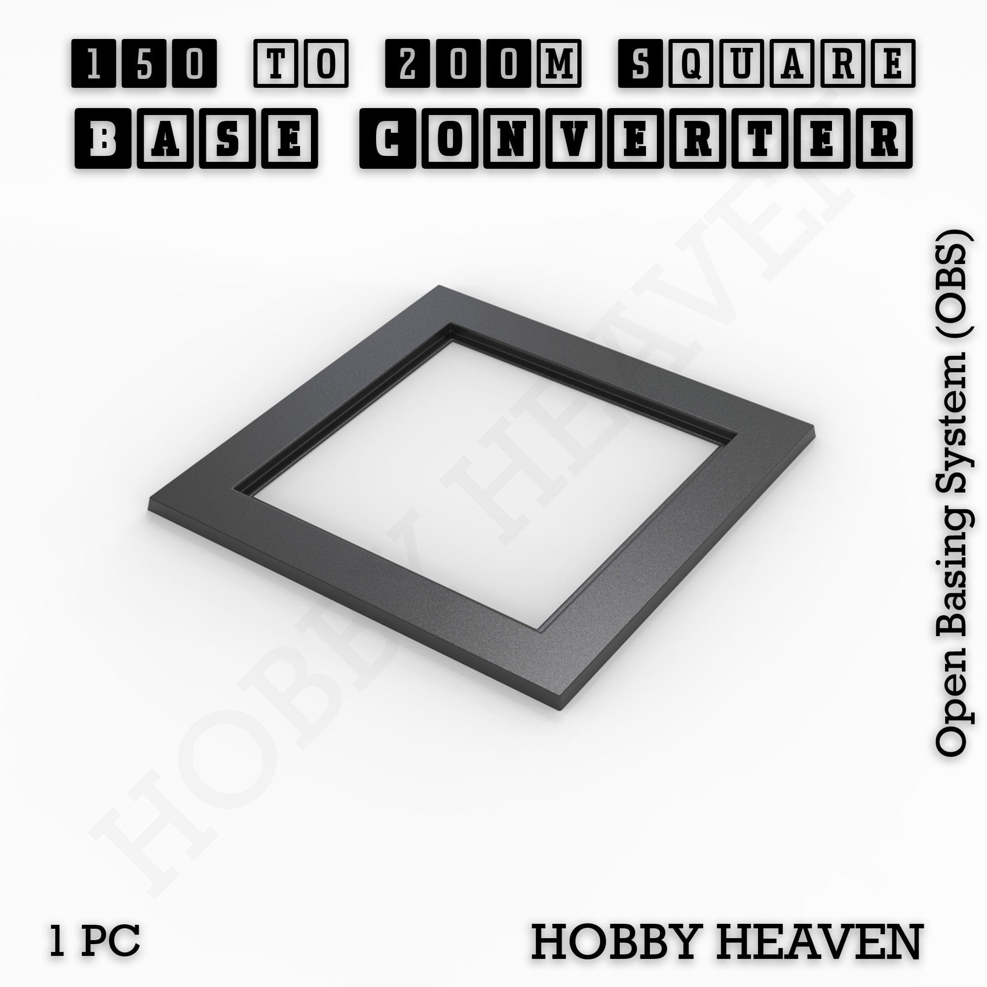 Base Square to Square Bases Size Converters 3d Print Full Range