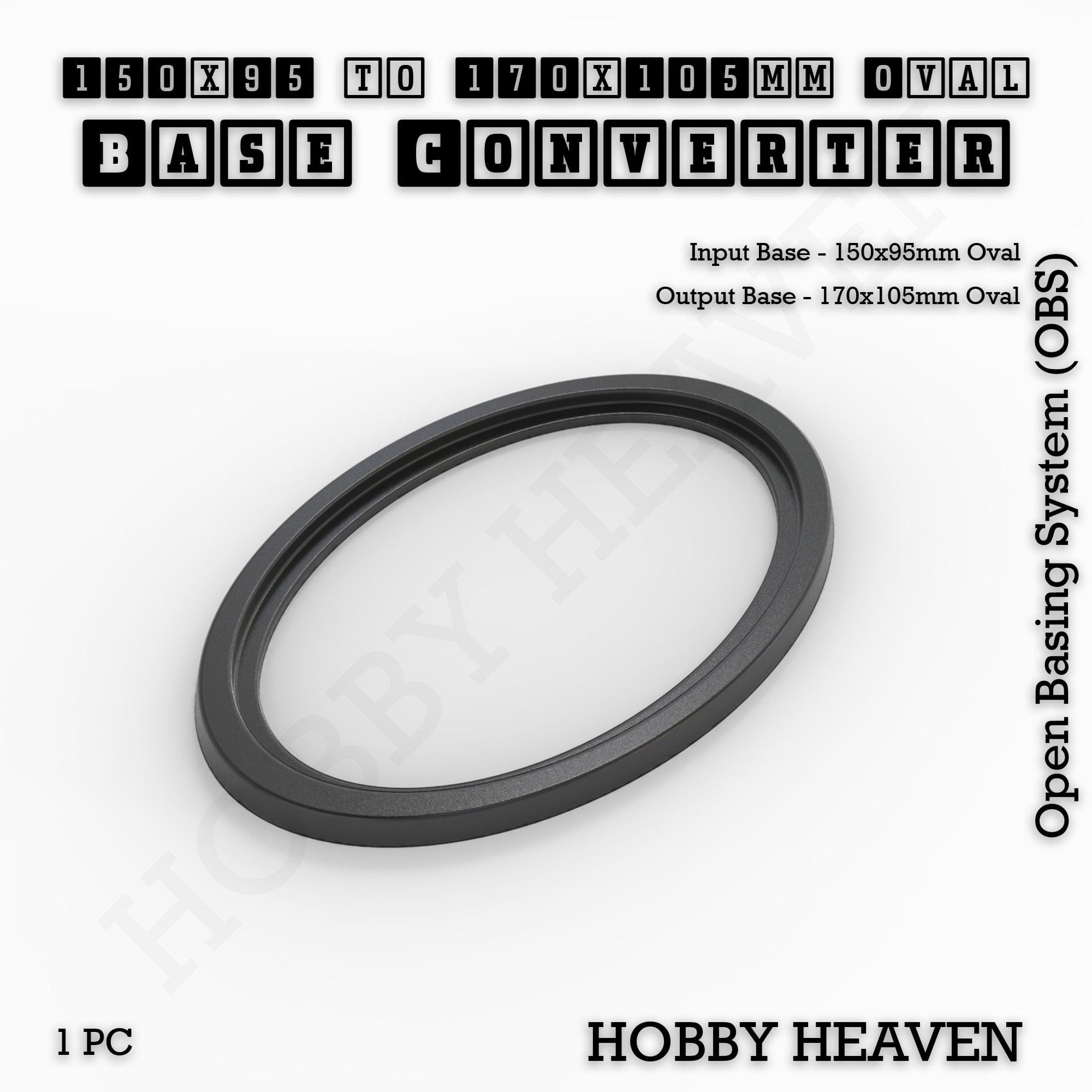 Base Oval To Oval Bases Size Converters 3d Print Full Range