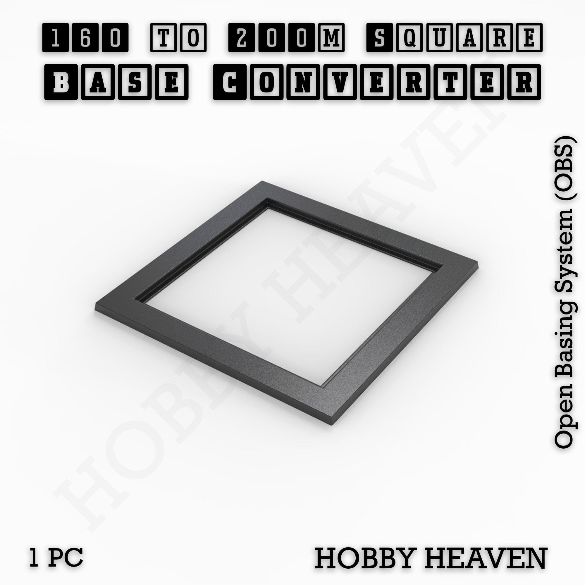 Base Square to Square Bases Size Converters 3d Print Full Range