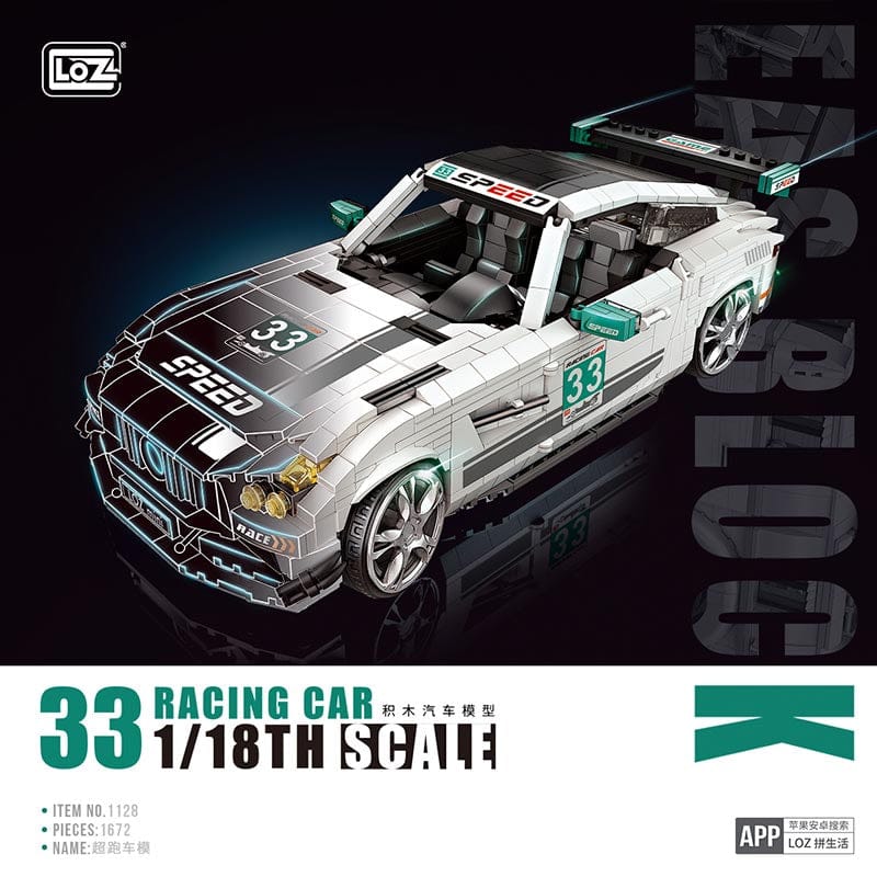 LOZ Racing Car 33 1/18th Scale 1128 6932691911287