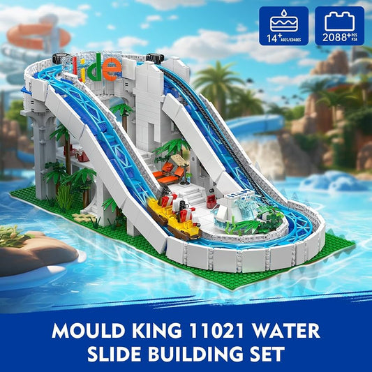 Mould King Amusements Log Ride Water Slide 11021 6972316260727
