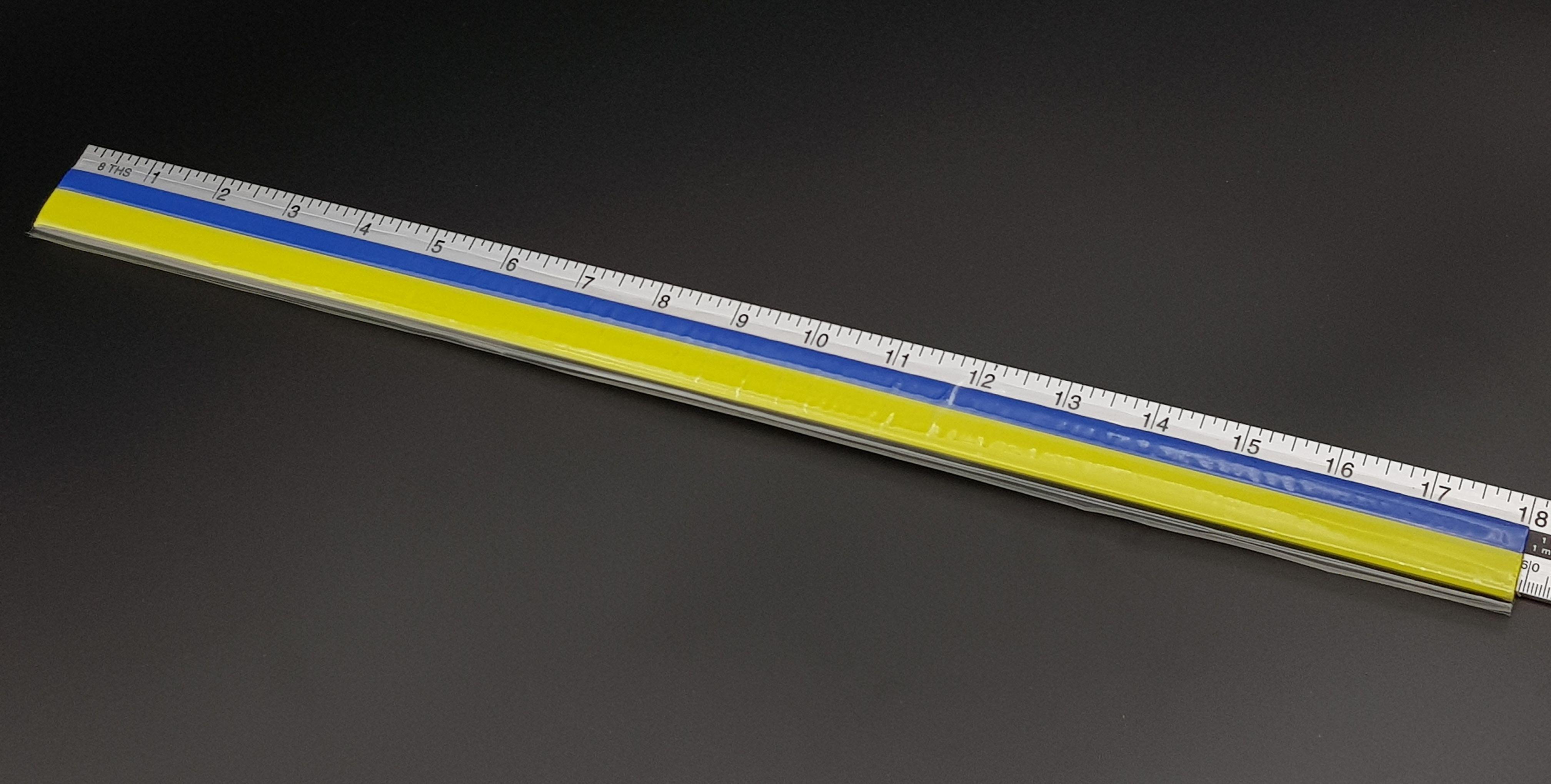 Putty 18" /43cm Tape Kneadatite Blue/Yellow Green Stuff Epoxy Putty