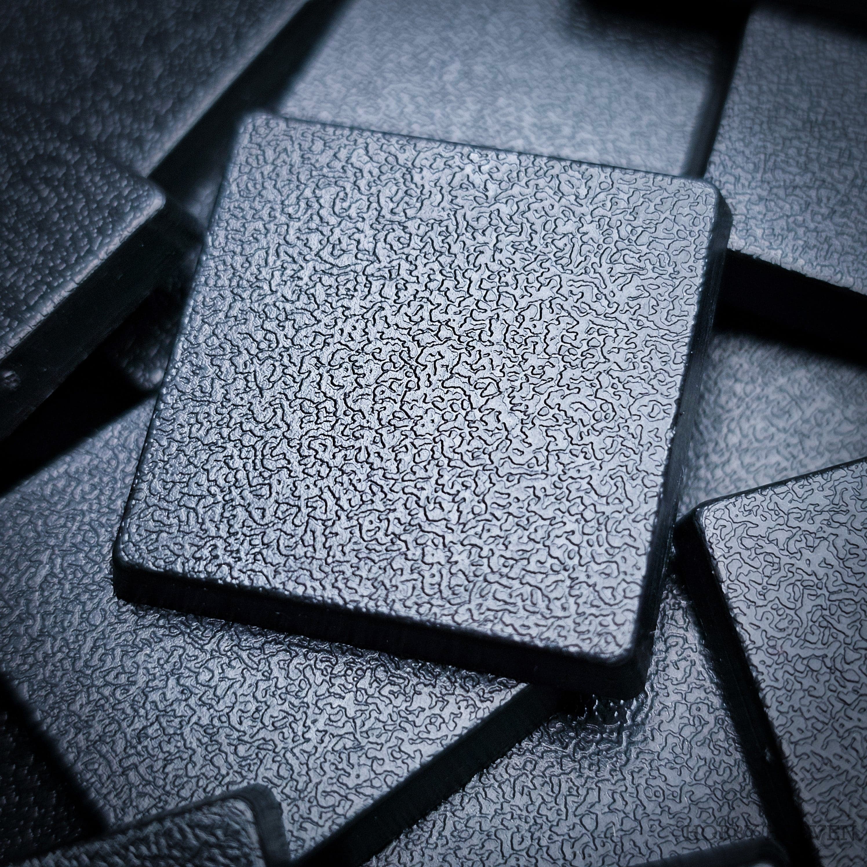 Base 25mm Square Plain Plastic Bases