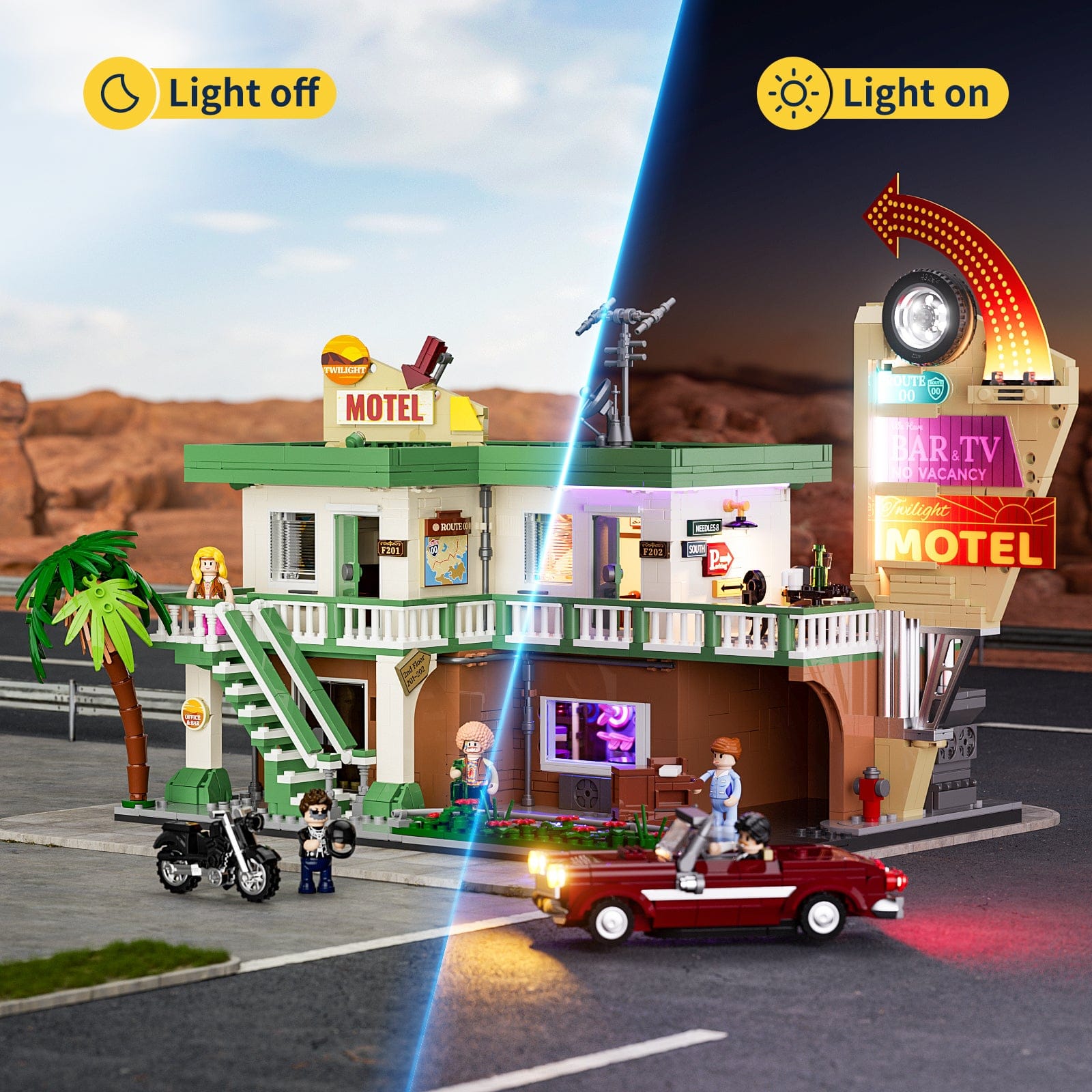 LUMIBRICKS - FUNWHOLE Twilight Motel F9054 X002652PGH