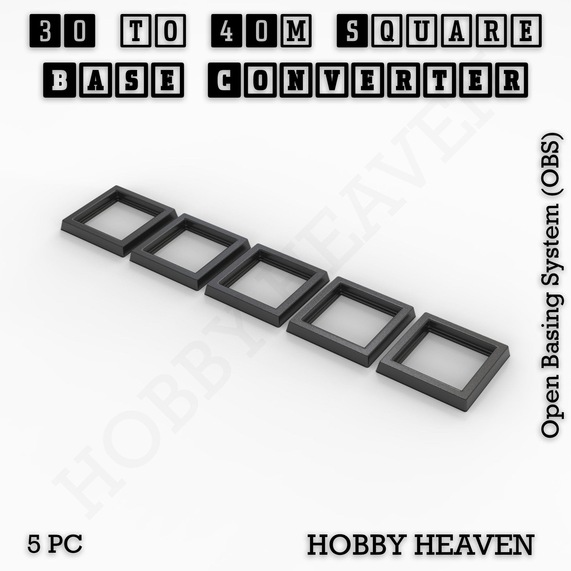 Base Square to Square Bases Size Converters 3d Print Full Range