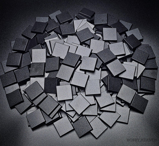 Base 30mm Square Plain Plastic Bases
