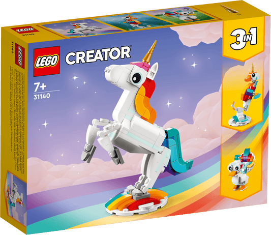 Toys & Games > Toys > Construction Toys > Interlocking Blocks > LEGO > LEGO Creator Lego Creator 3 in 1 31140 Magical Unicorn Playset for Ages 7 and Up 673419374866