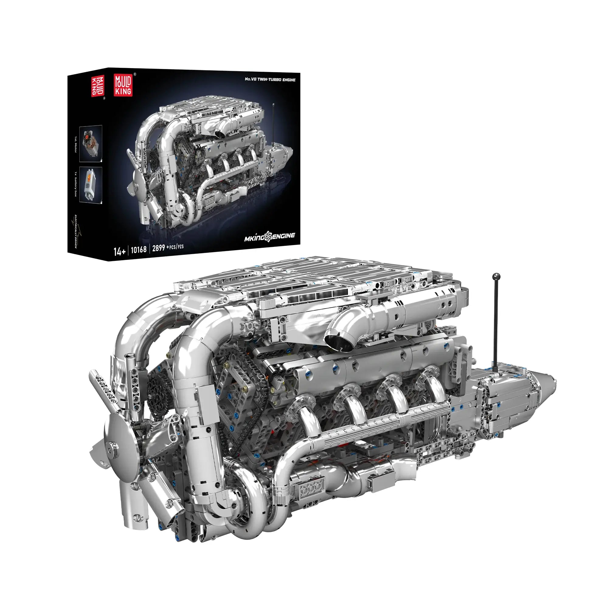 Mould King V8 Twin-Turbo Engine 10168 6972316269881