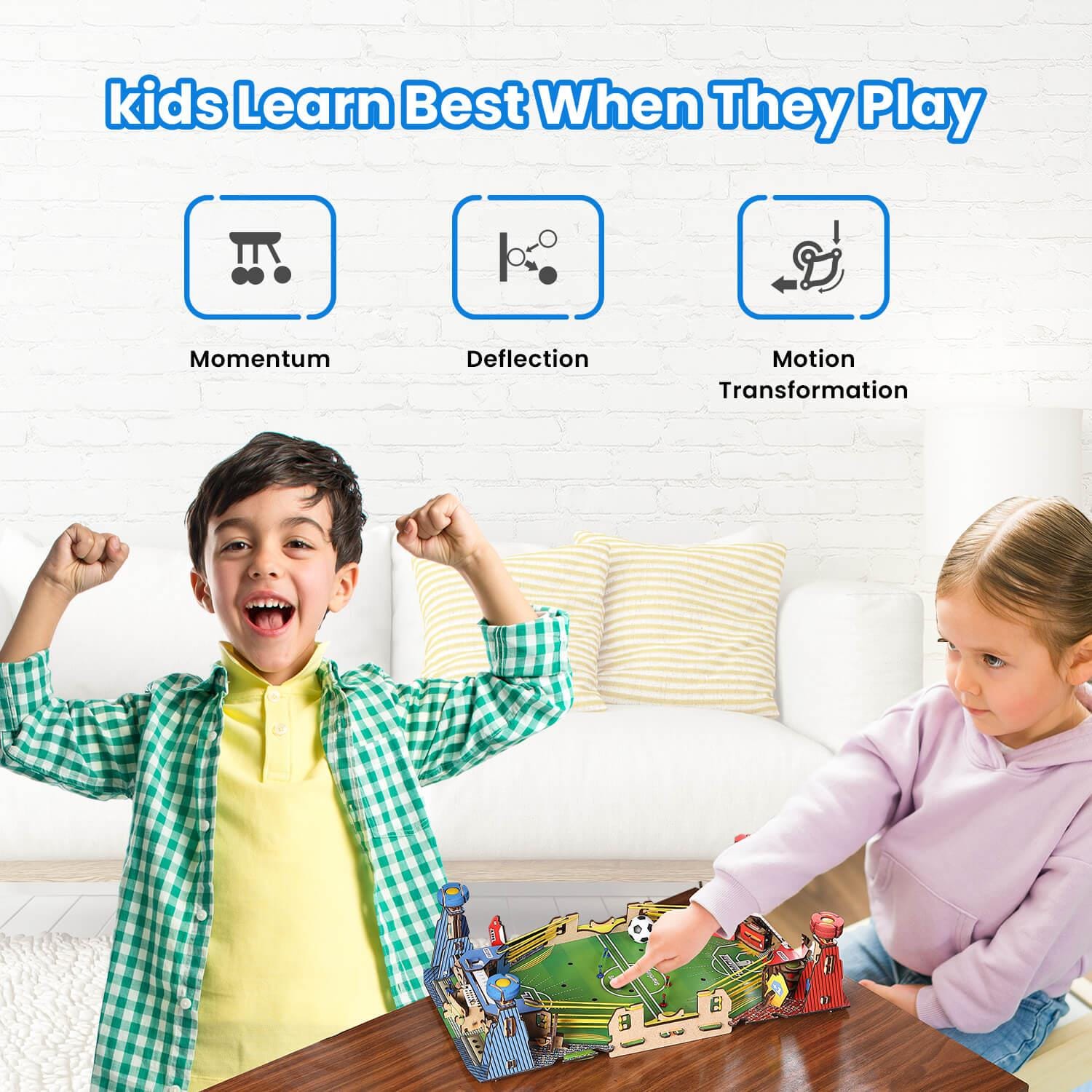 Science & Nature Toys > Science Kits > Home Science Experiments > Smartivity Smartivity Mini Football | Build-It-Yourself Multiplayer STEAM Board Game 8908011797785