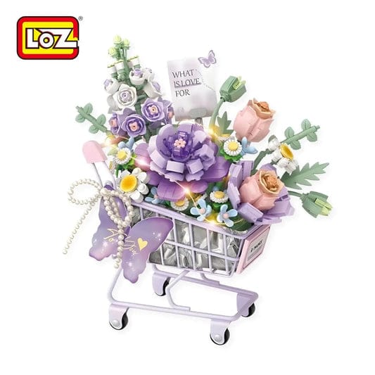 LOZ Purple Flower Trolley 4125 6932691941253
