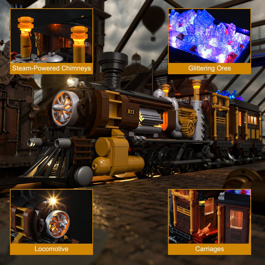 LUMIBRICKS - FUNWHOLE Steampunk Ore Train F9006 X003BS0U4F
